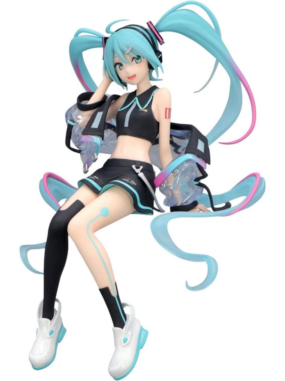 Neon Cyber Noodle Stopper Figure - Cute Anime Decor for Collectors & Fans